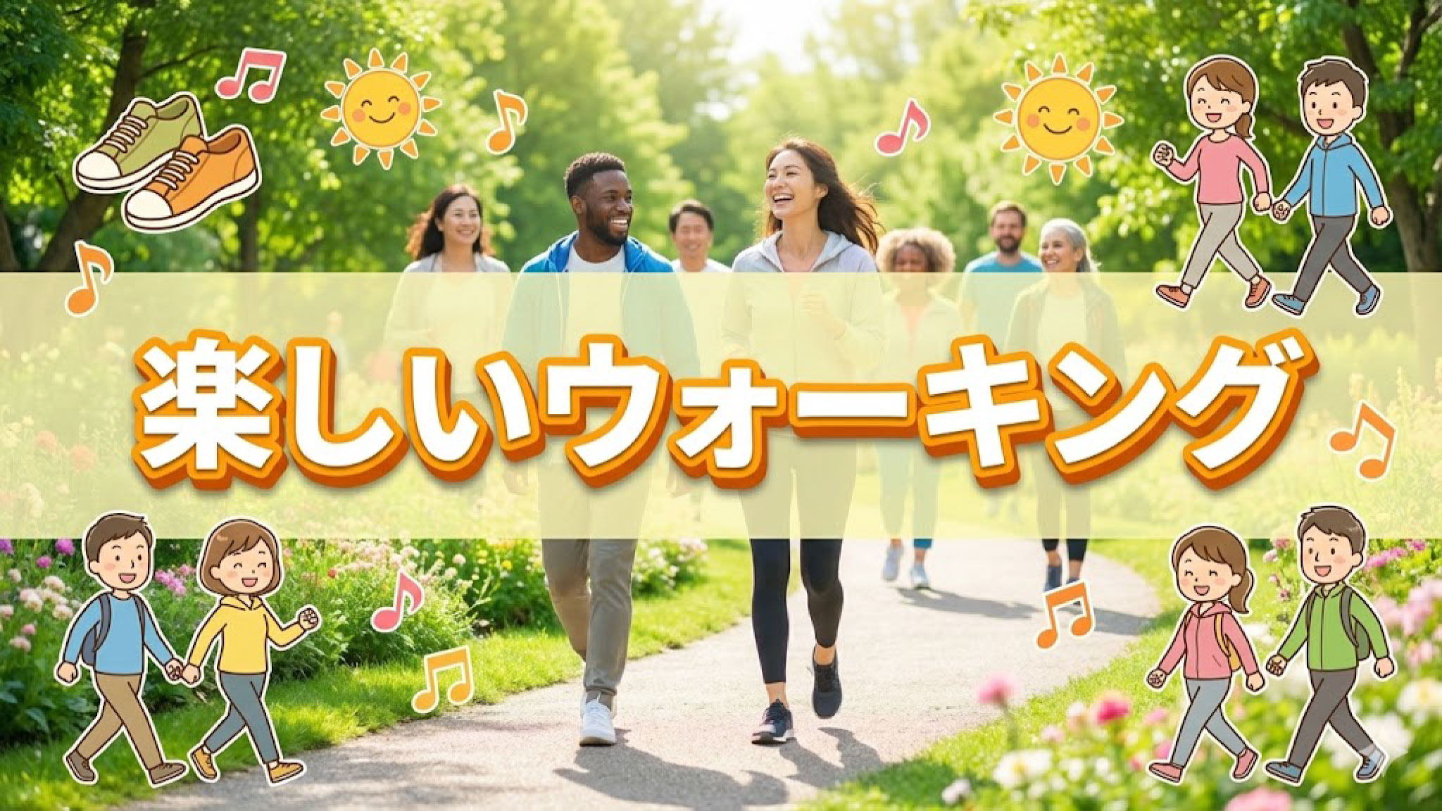 ウォーキングを工夫して最高に楽しくしよう