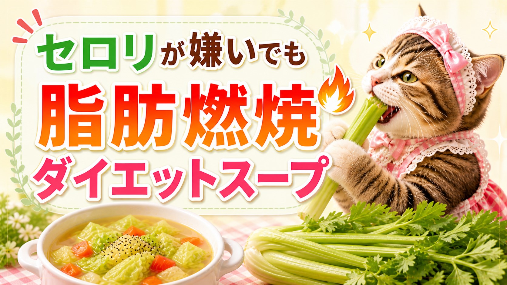 脂肪燃焼ダイエットスープ　セロリがだめな人の乗り越え術
