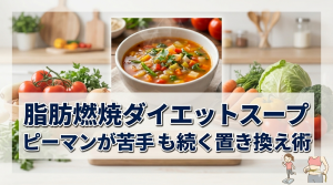 脂肪燃焼ダイエットスープ　ピーマンが苦手でも続く置き換え術